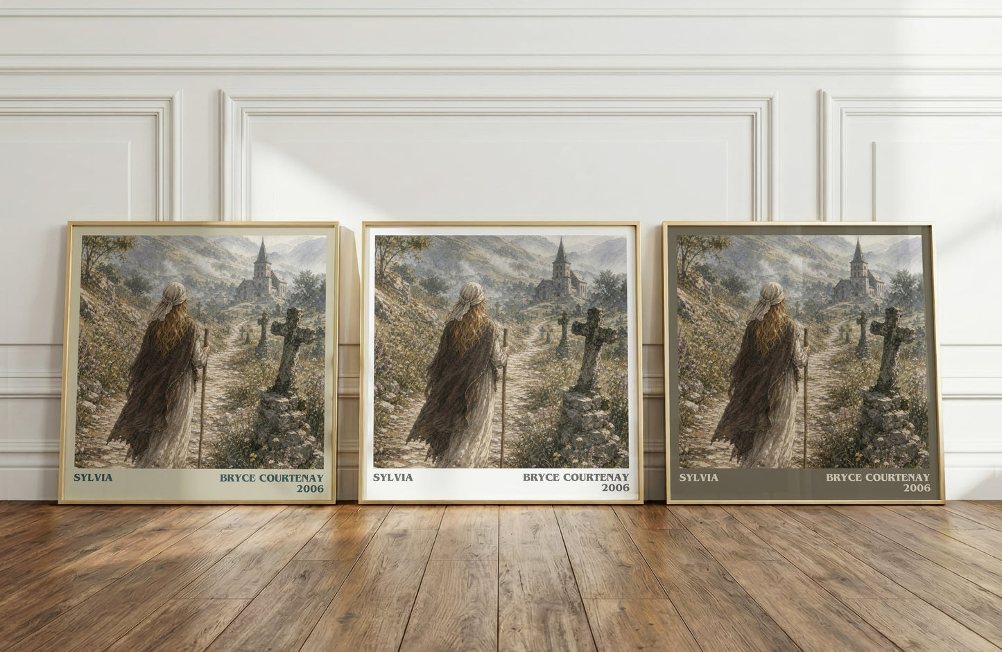 Sylvia literary art print colour and style options – Bryce Courtenay book art