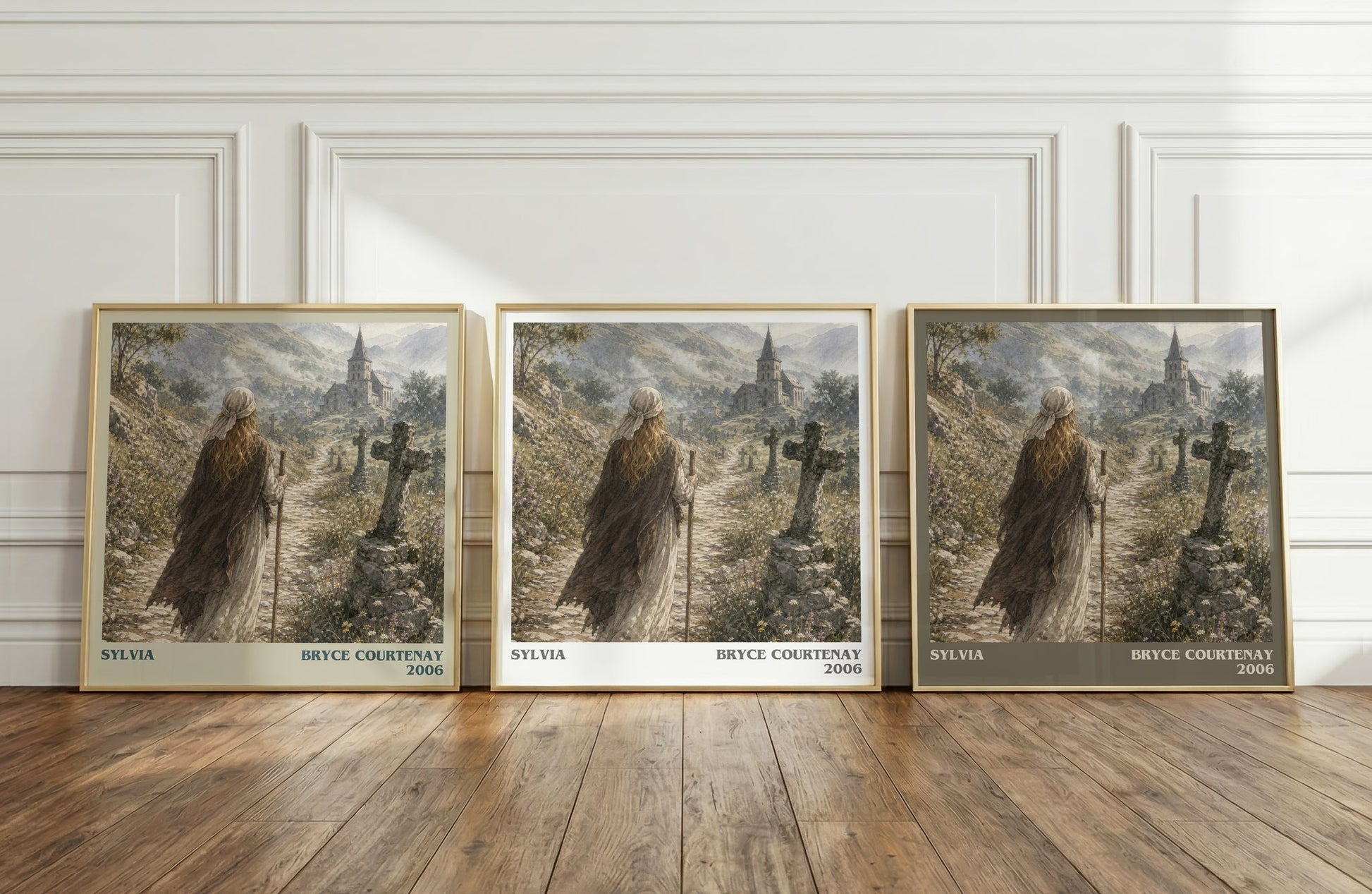 Sylvia literary art print colour and style options – Bryce Courtenay book art