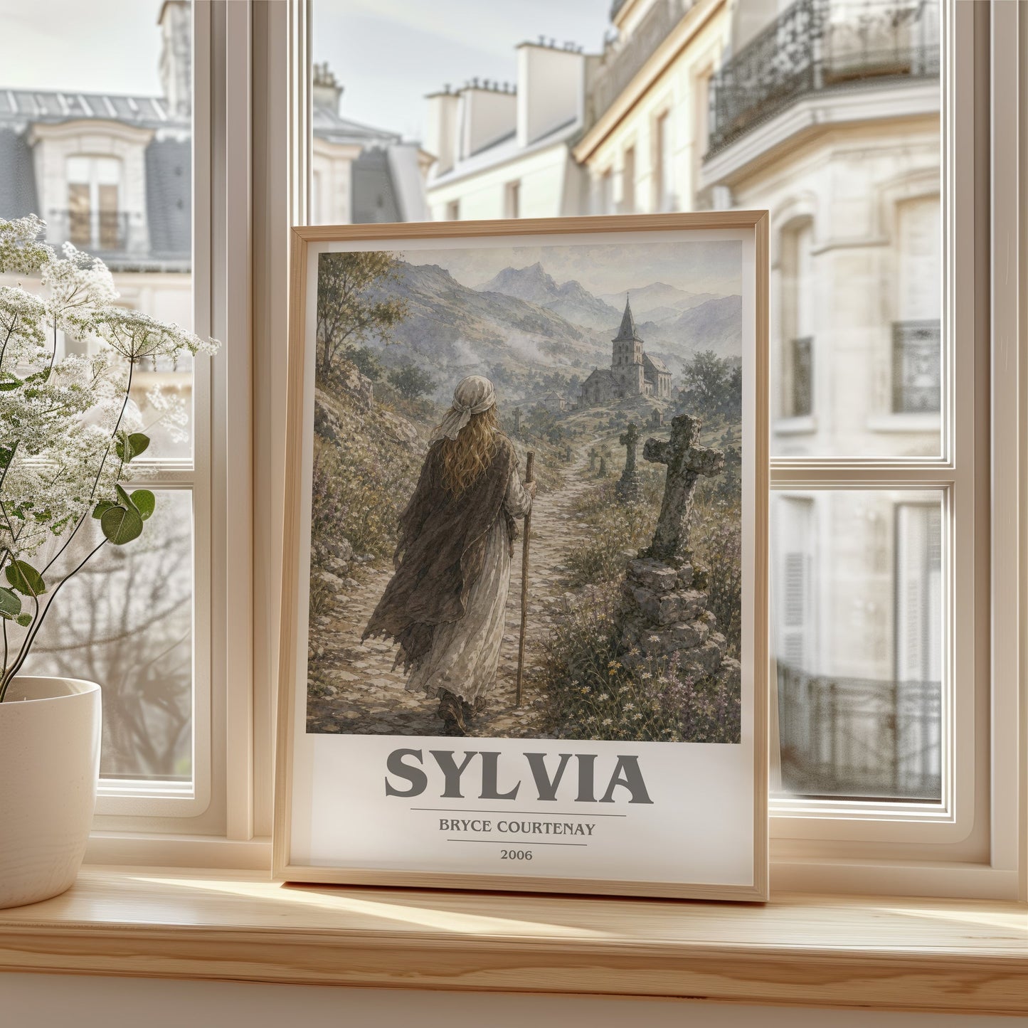 Sylvia book cover poster colour and style options – Bryce Courtenay book art