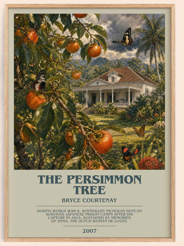 The Persimmon Tree Bookish Wall Art by Bryce Courtenay
