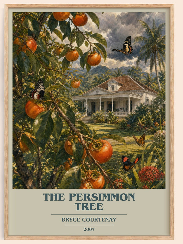 The Persimmon Tree Book Cover Poster by Bryce Courtenay