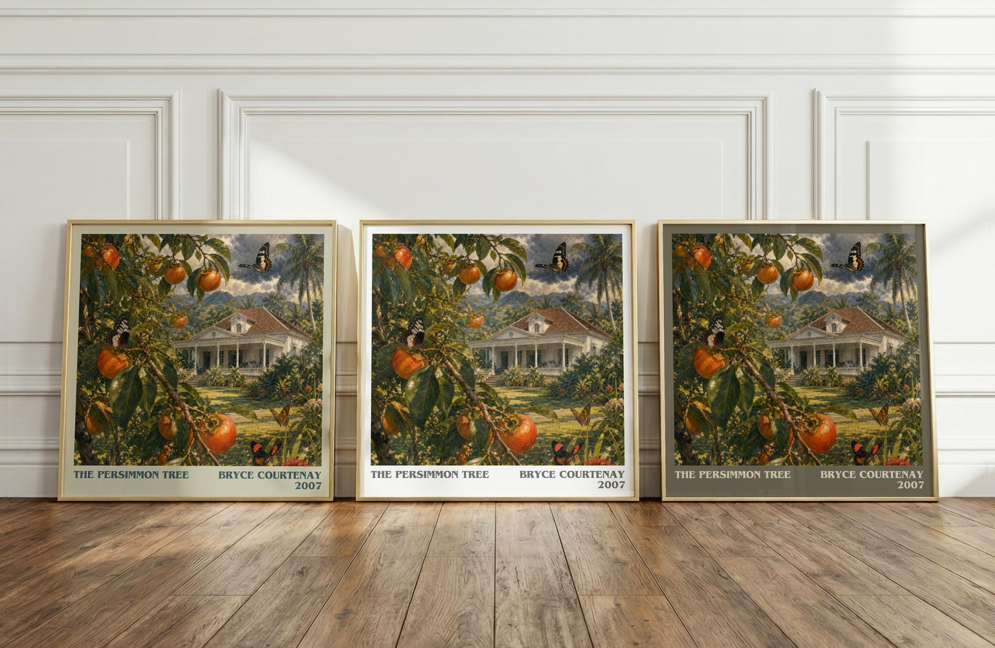 The Persimmon Tree literary art print colour and style options – Bryce Courtenay book art