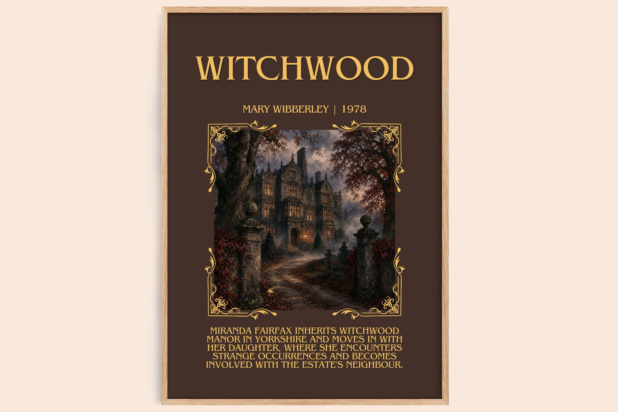Witchwood Minimalist Book Poster by Mary Wibberley