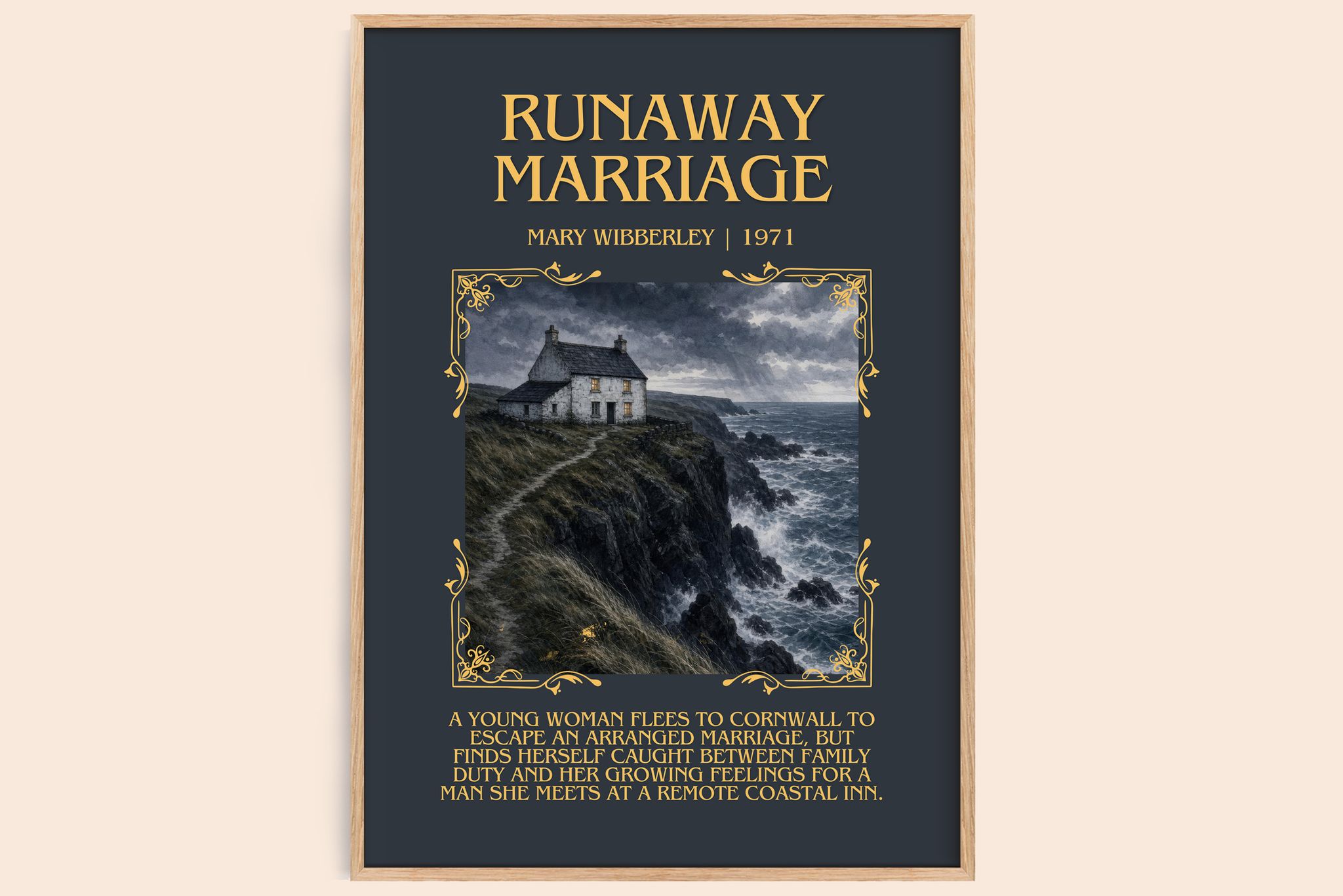 Runaway marriage Minimalist Book Poster by Mary Wibberley