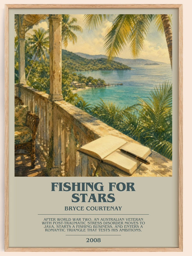 Fishing For Stars Bookish Wall Art by Bryce Courtenay