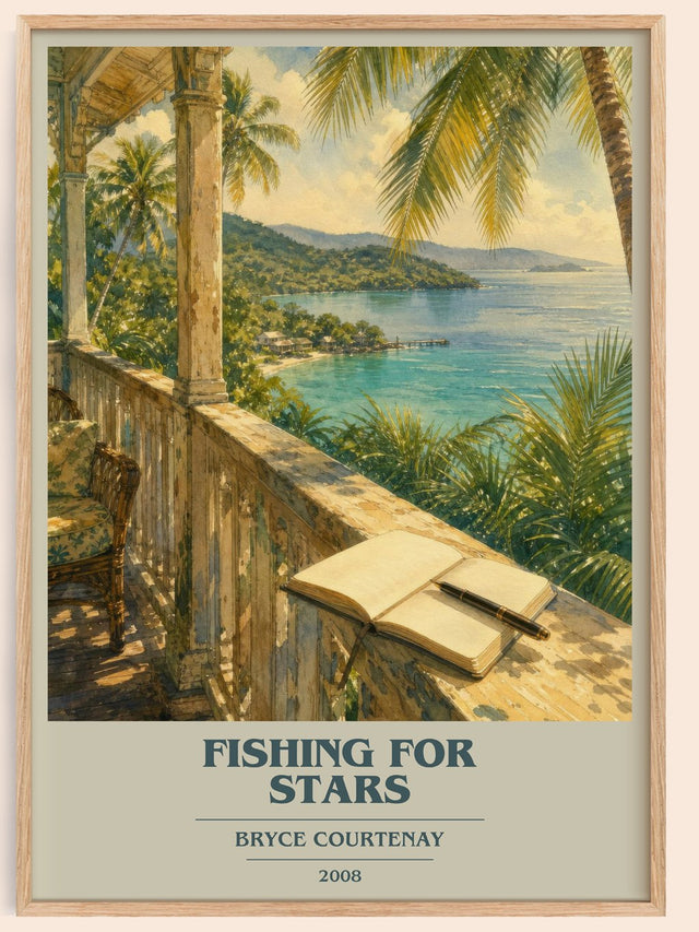 Fishing For Stars Book Cover Poster by Bryce Courtenay