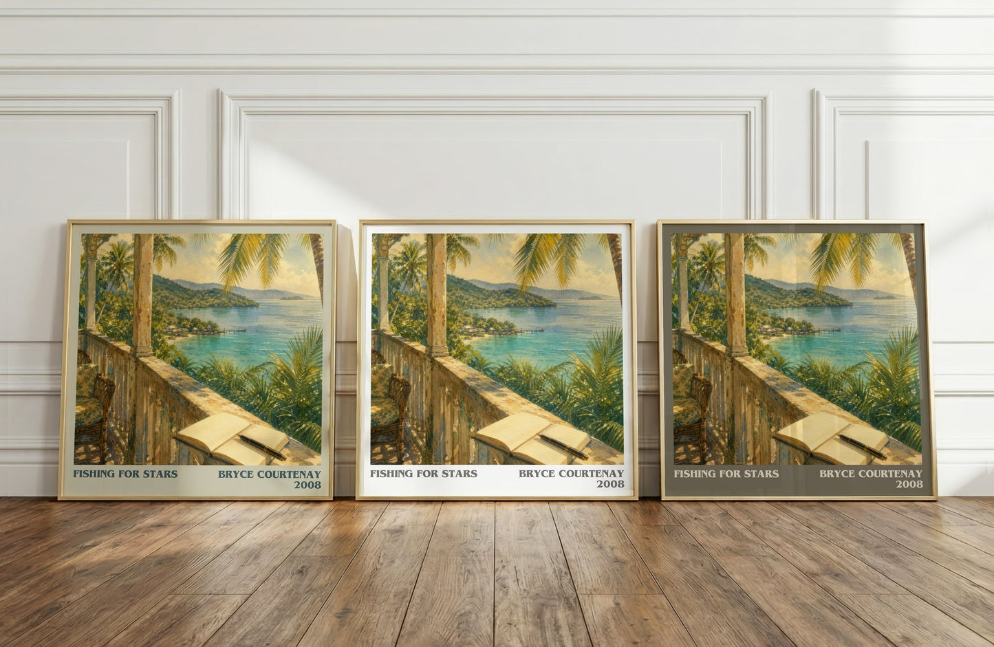 Fishing For Stars literary art print colour and style options – Bryce Courtenay book art