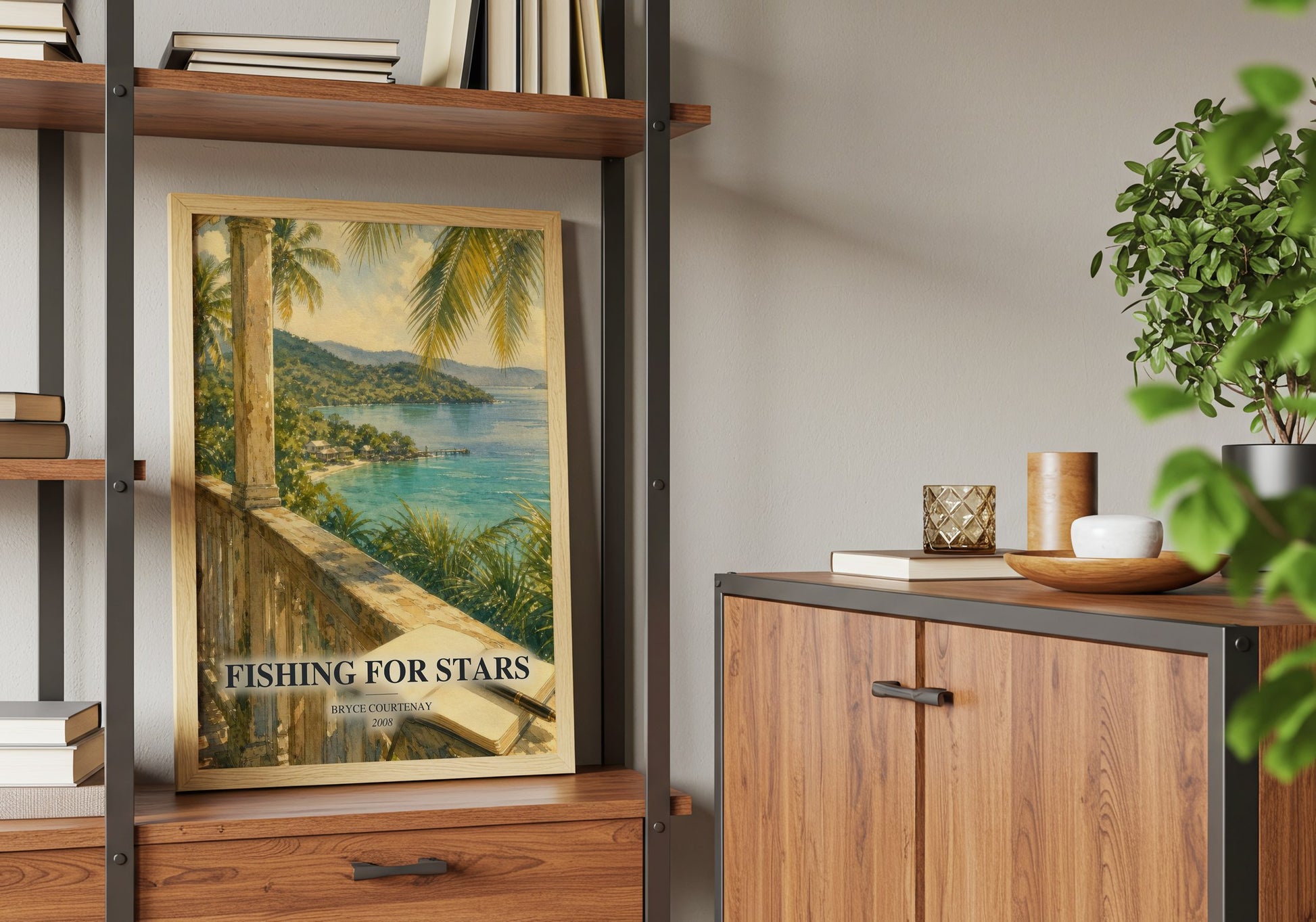 Fishing For Stars book watercolour illustration paper finish options – matte satin gloss