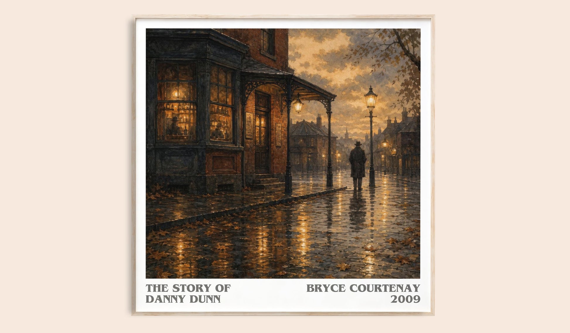The Story Of Danny Dunn literary book poster by Bryce Courtenay – framed literary art print