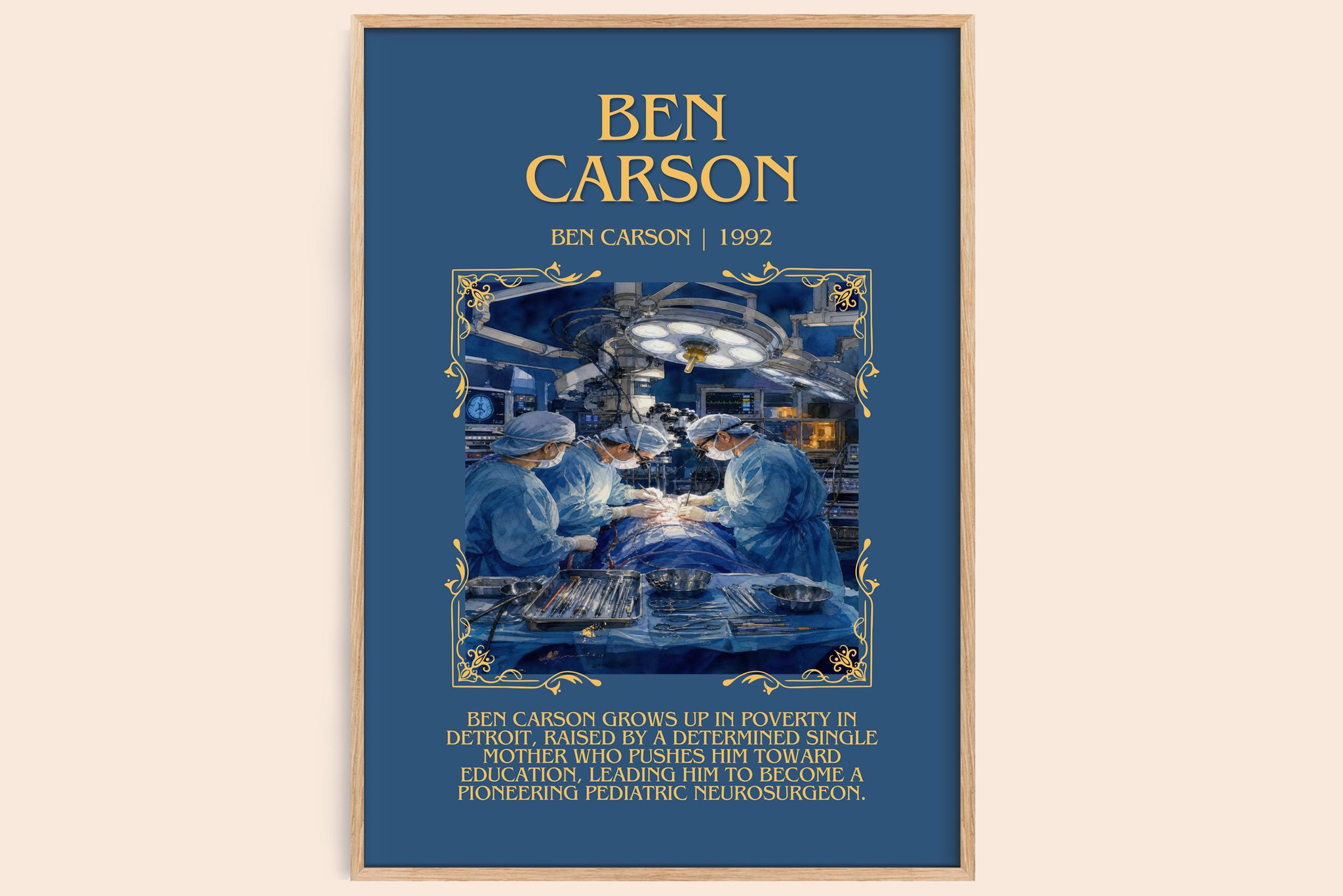 Ben Carson Minimalist Book Poster by Ben Carson