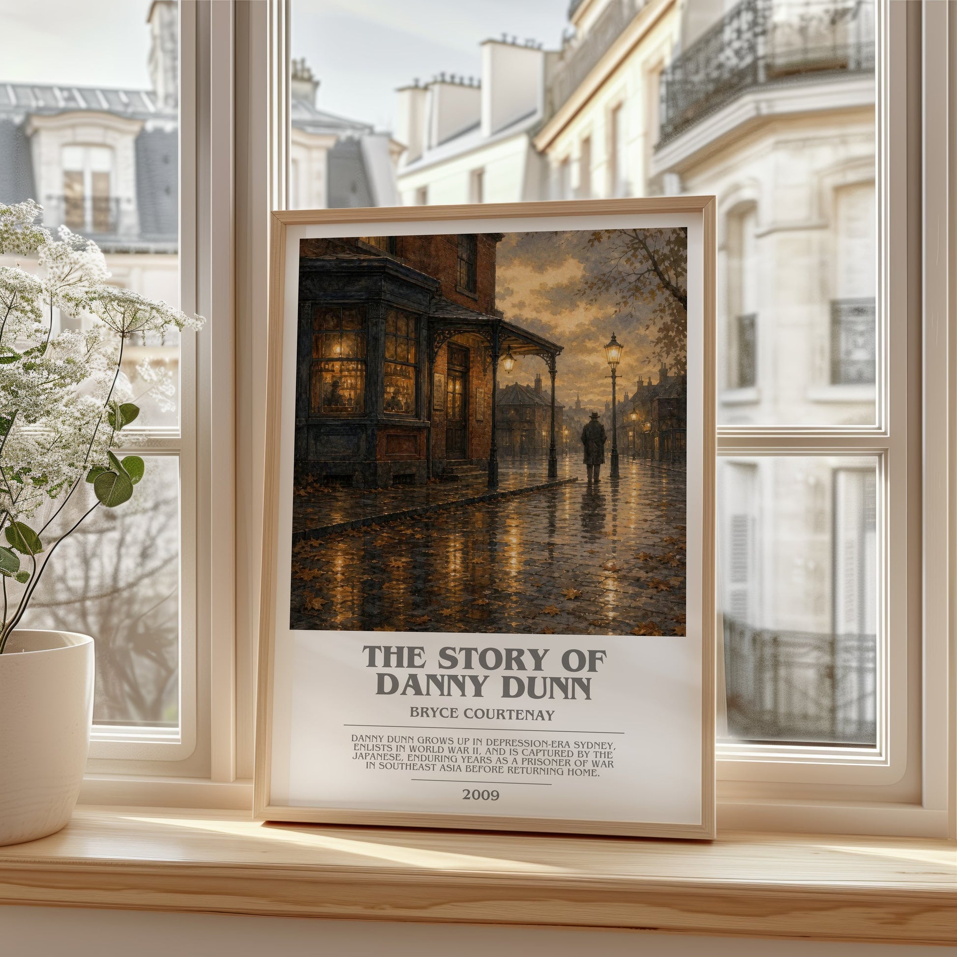 The Story Of Danny Dunn bookish poster colour and style options – Bryce Courtenay book art