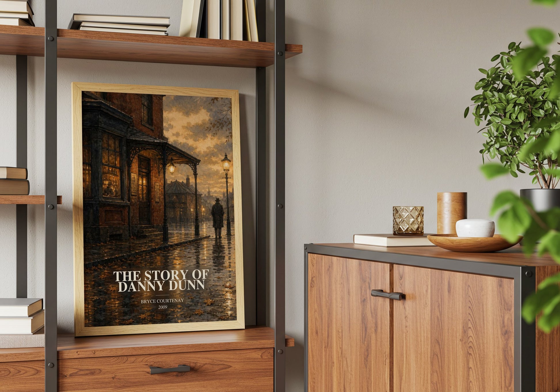 The Story Of Danny Dunn book watercolour illustration paper finish options – matte satin gloss