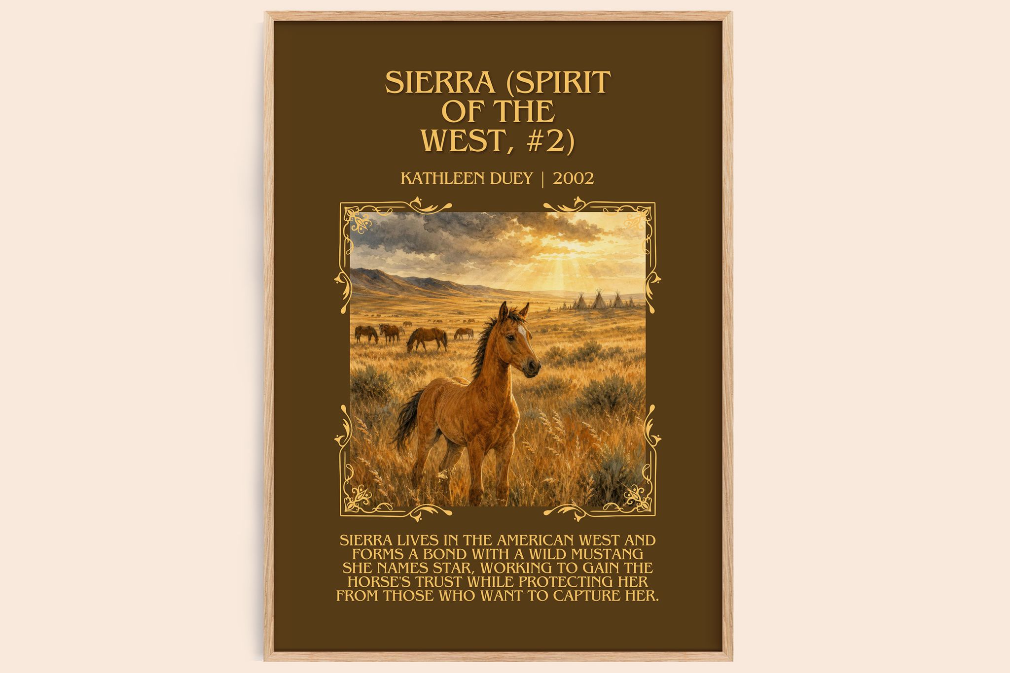 Sierra (Spirit of the West, #2) Minimalist Book Poster by K. Duey