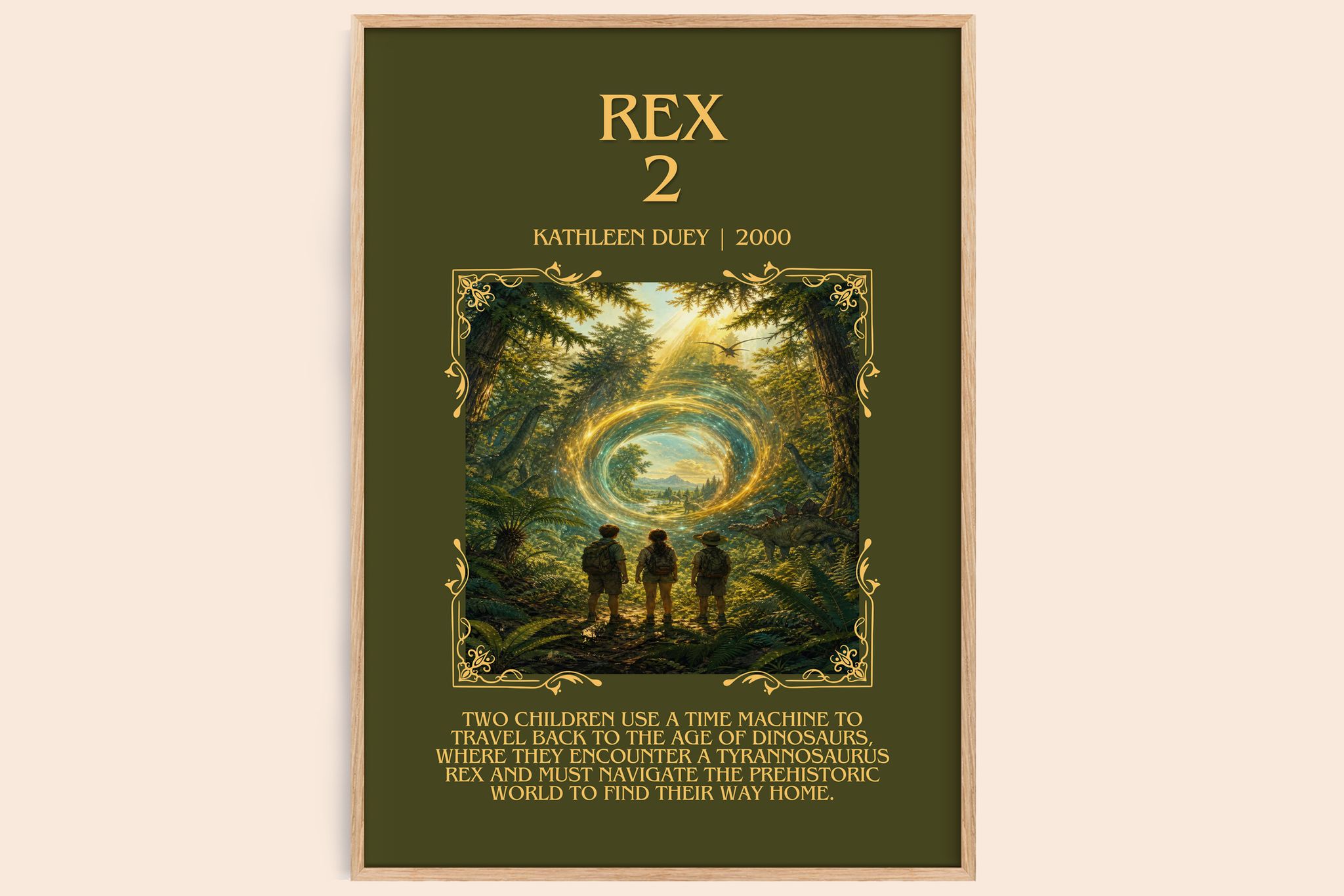 Rex 2 Minimalist Book Poster by Kathleen Duey