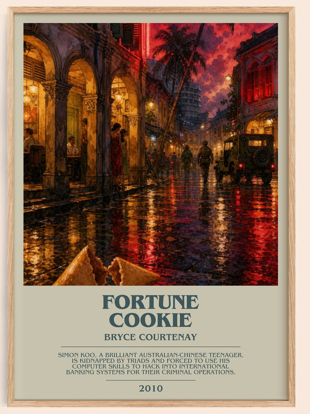 Fortune Cookie Bookish Wall Art by Bryce Courtenay