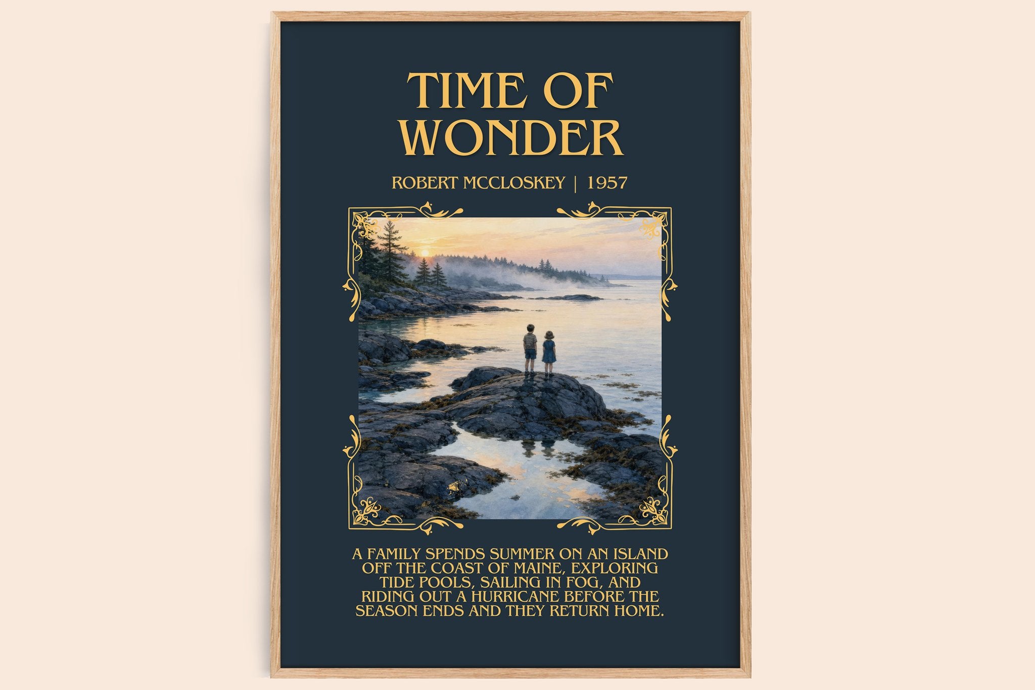 Time of Wonder Minimalist Book Poster by Robert McCloskey