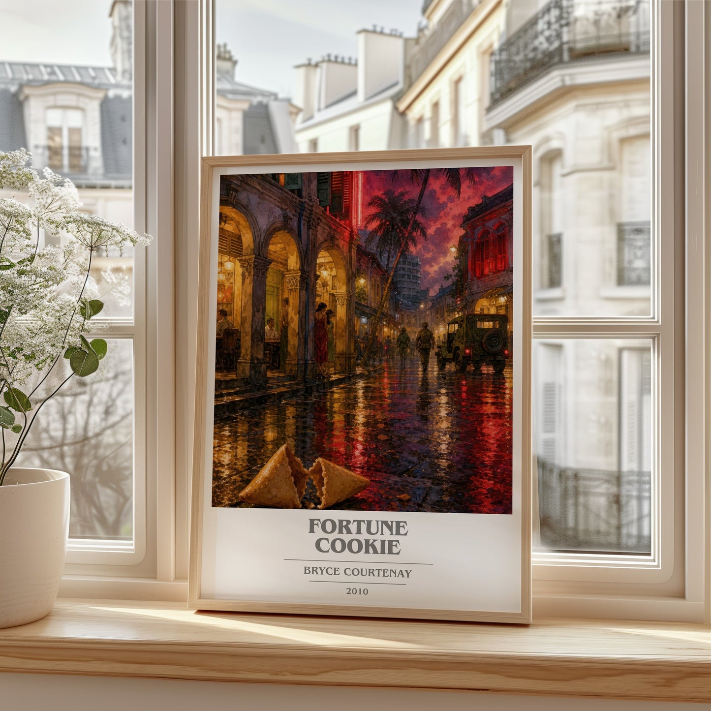 Fortune Cookie book cover poster colour and style options – Bryce Courtenay book art