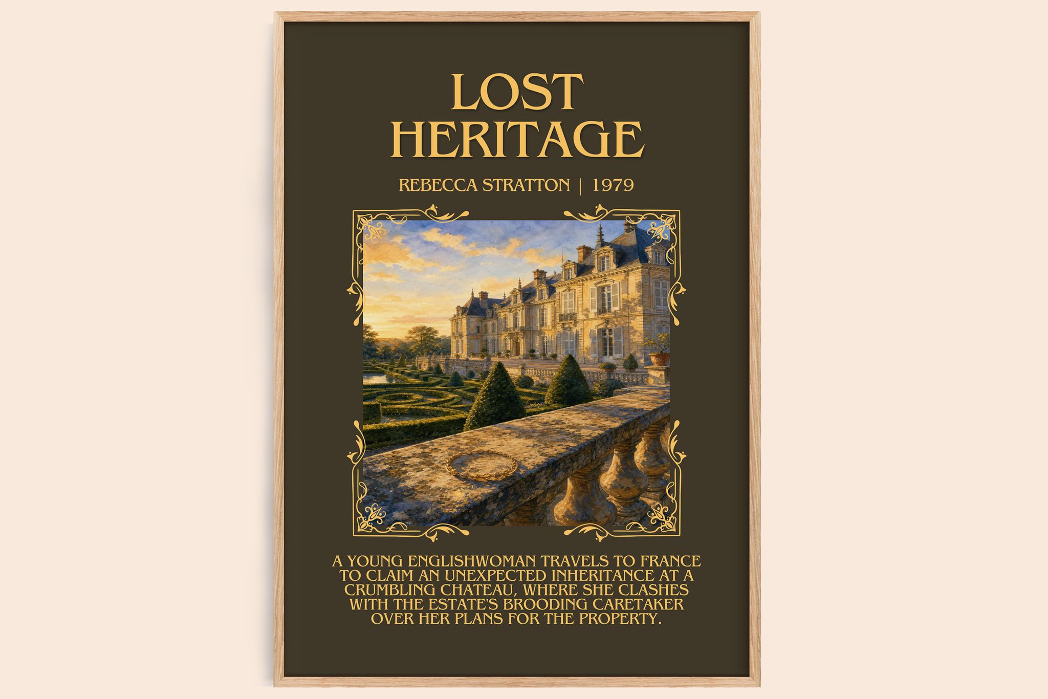Lost heritage Minimalist Book Poster by Rebecca Stratton