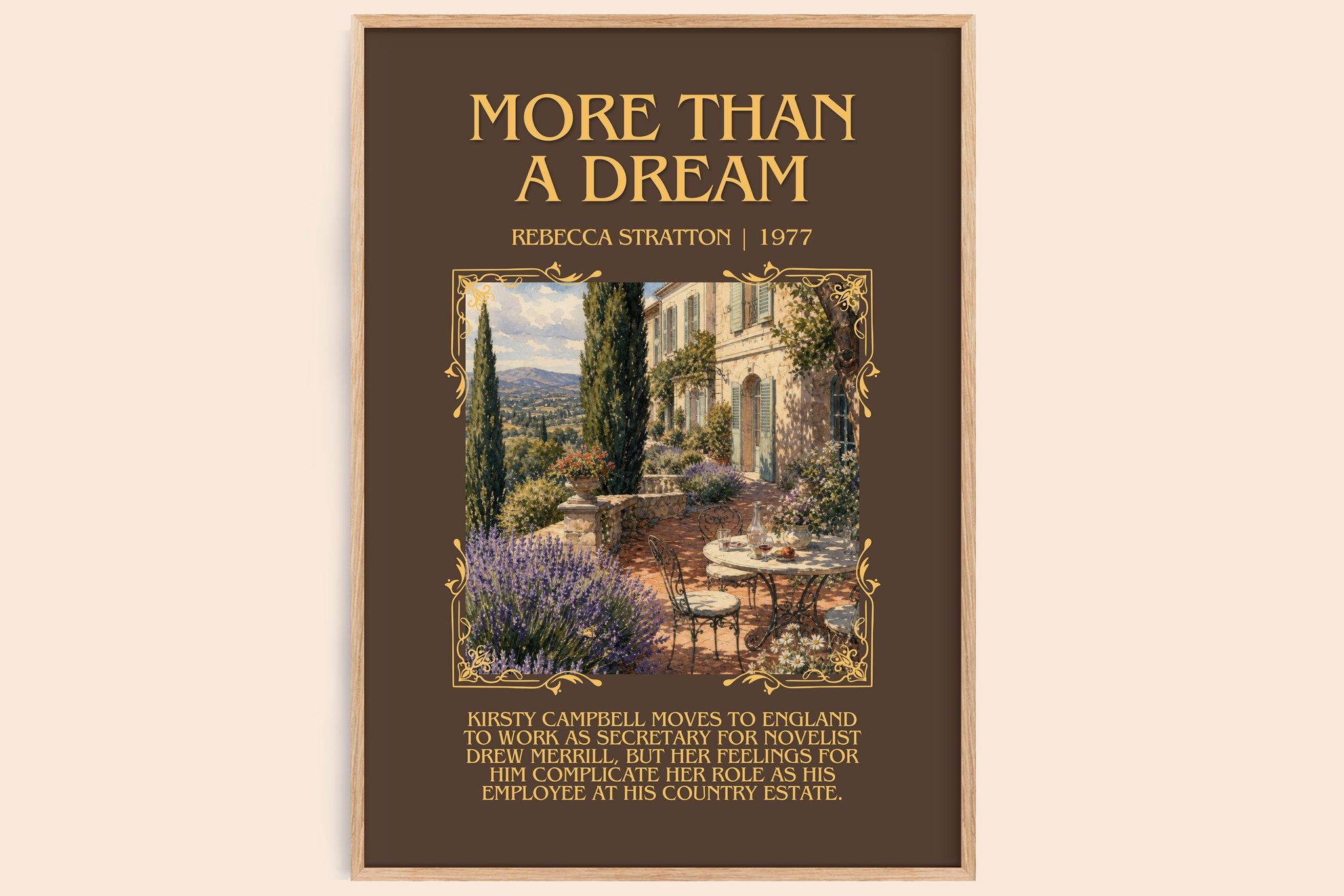 More Than a Dream Minimalist Book Poster by Rebecca Stratton