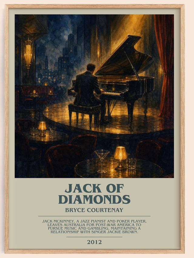 Jack Of Diamonds Bookish Wall Art by Bryce Courtenay