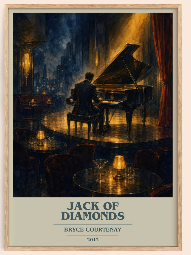 Jack Of Diamonds Book Cover Poster by Bryce Courtenay