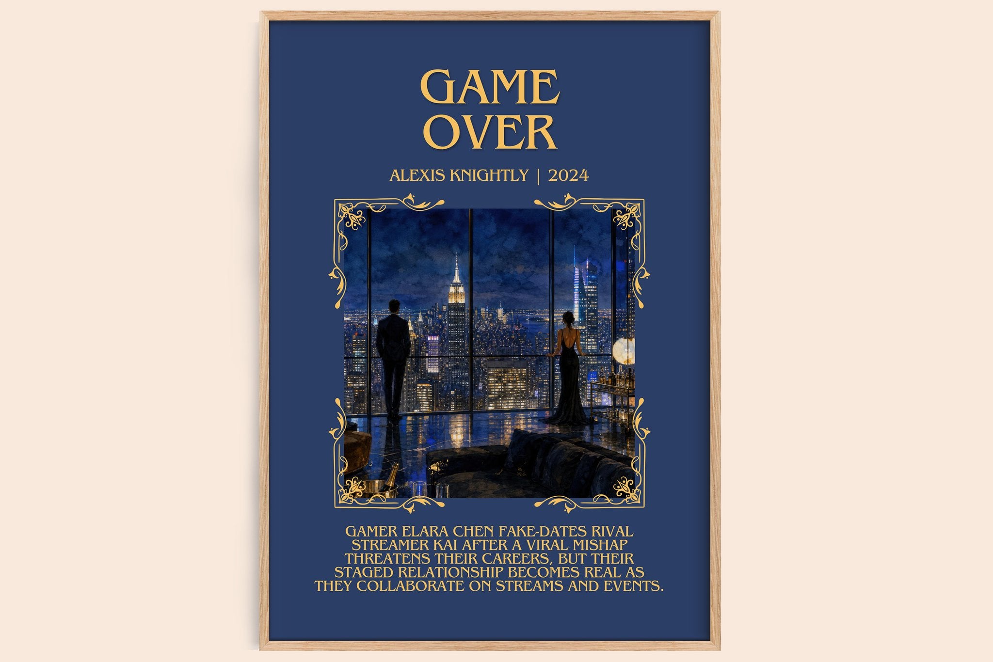 Game Over Minimalist Book Poster by Alexis Knightly
