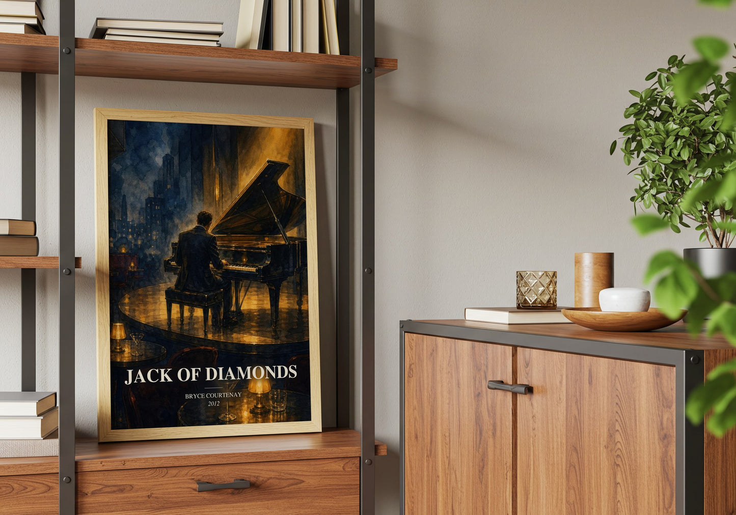 Jack Of Diamonds book watercolour illustration paper finish options – matte satin gloss