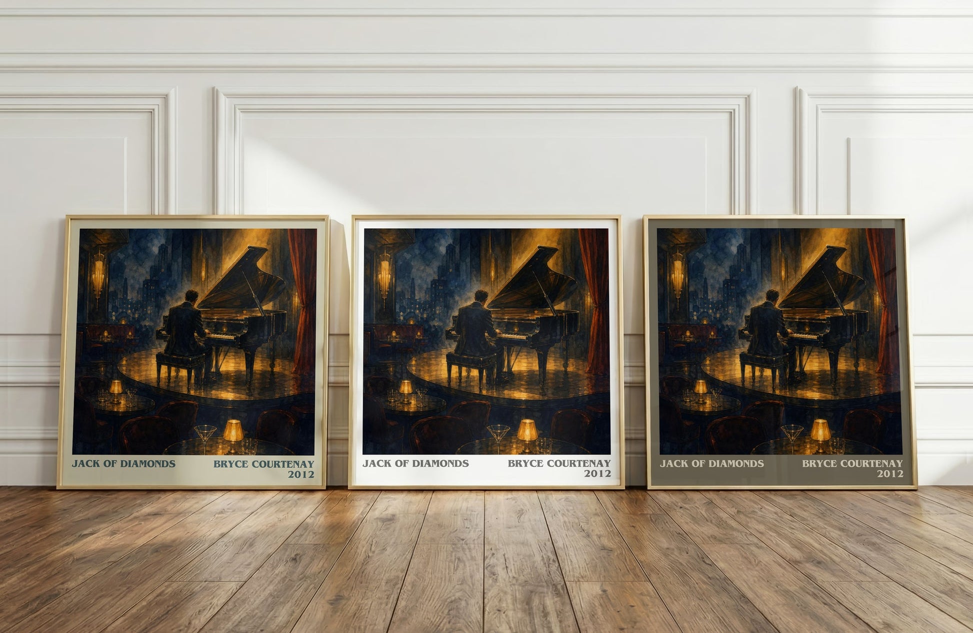 Jack Of Diamonds literary art print colour and style options – Bryce Courtenay book art
