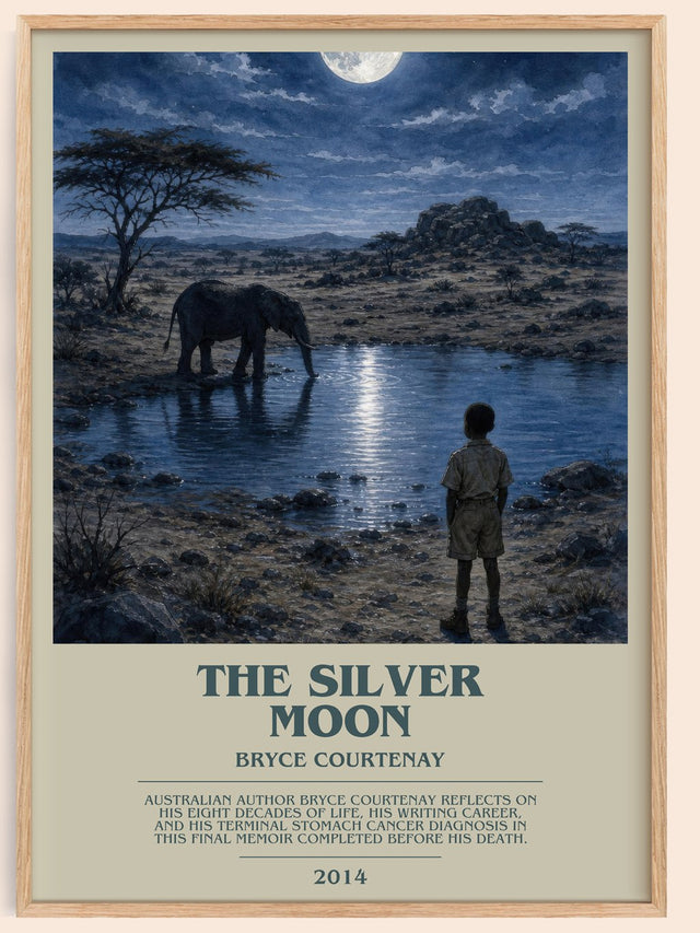 The Silver Moon Bookish Wall Art by Bryce Courtenay