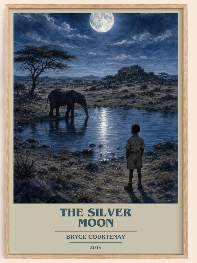 The Silver Moon Book Cover Poster by Bryce Courtenay