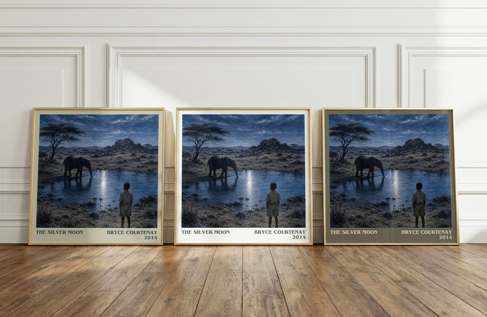 The Silver Moon literary art print colour and style options – Bryce Courtenay book art