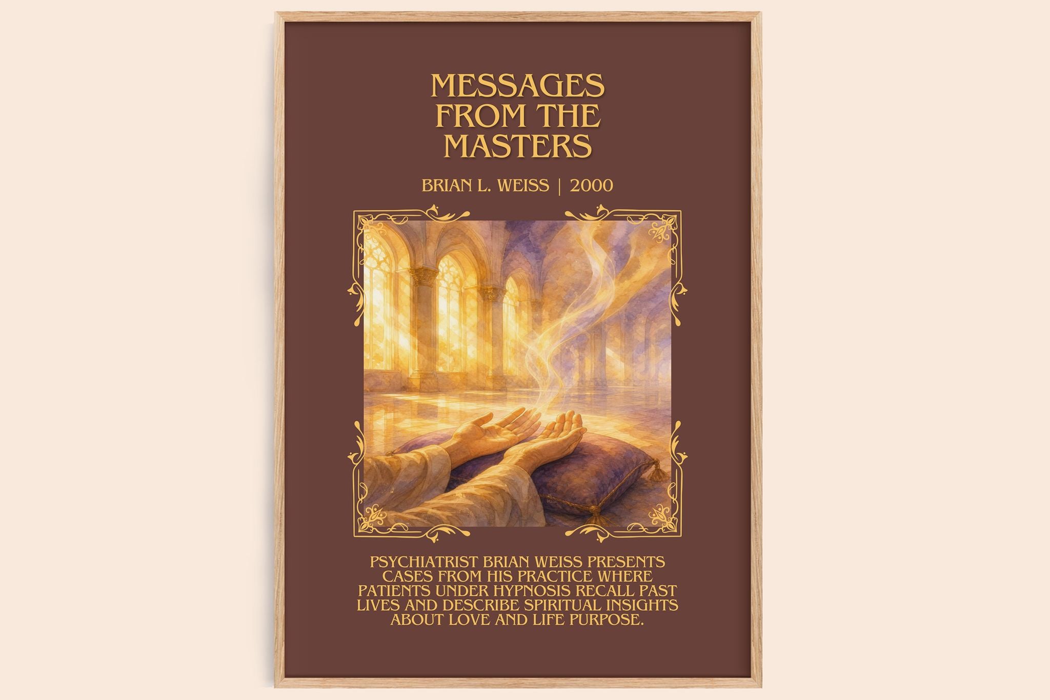 Messages from the masters Minimalist Book Poster by Brian L. Weiss