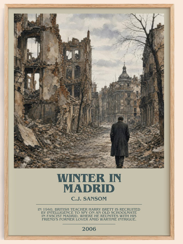 Winter In Madrid Bookish Wall Art by C.J. Sansom
