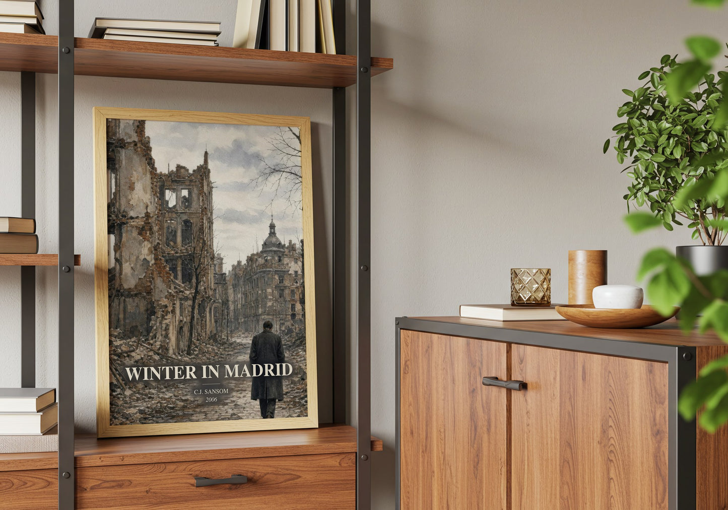 Winter In Madrid book watercolour illustration paper finish options – matte satin gloss
