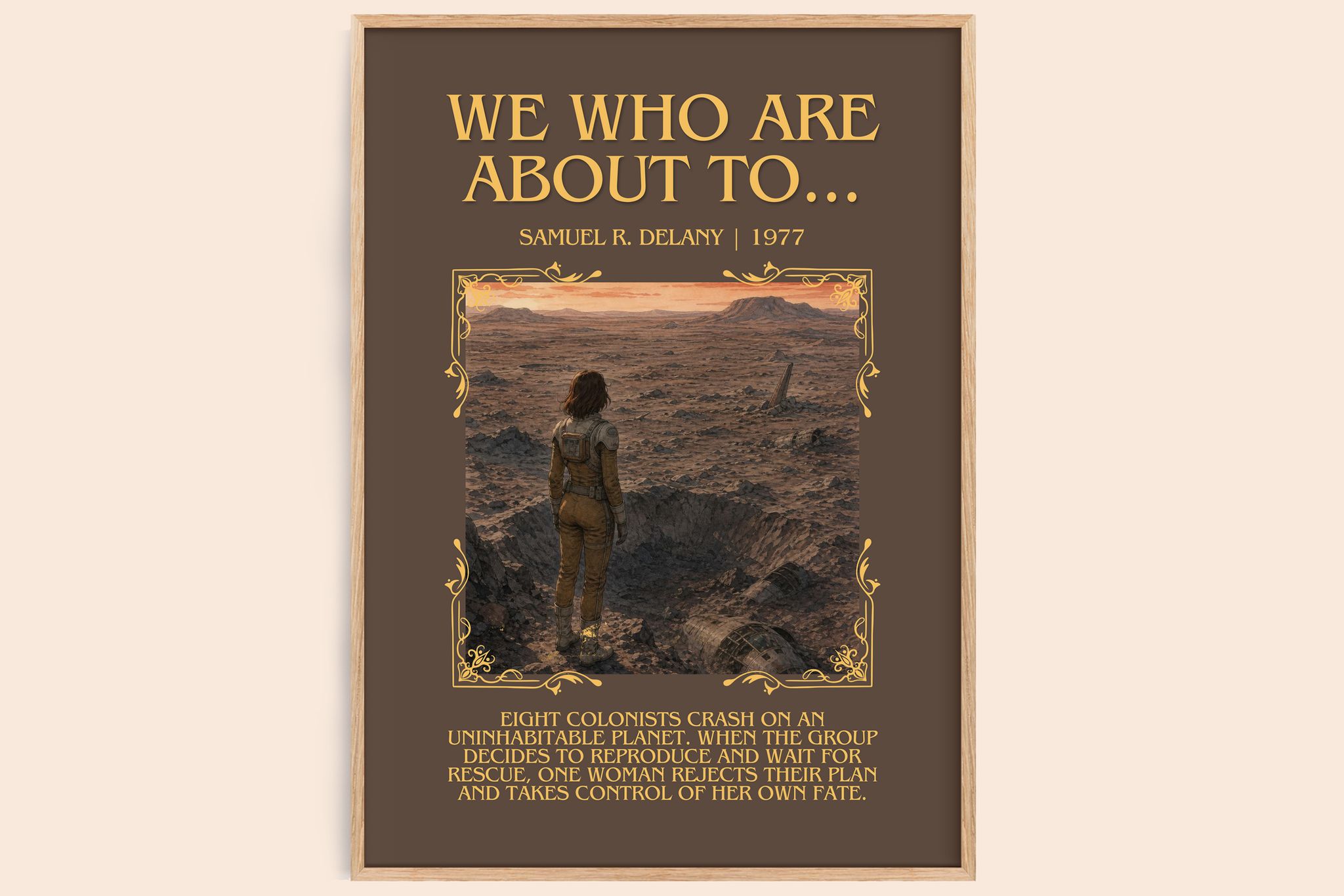 We Who Are About To... Minimalist Book Poster by Samuel R. Delany