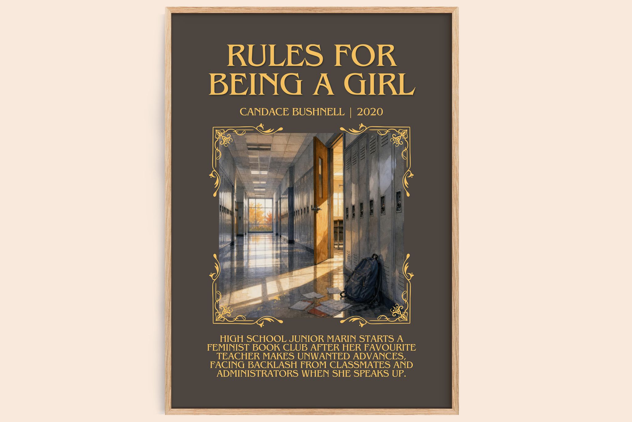 Rules for Being a Girl Minimalist Book Poster by Candace Bushnell
