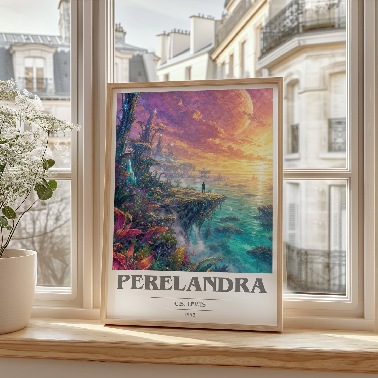 Perelandra book cover poster colour and style options – C.S. Lewis book art