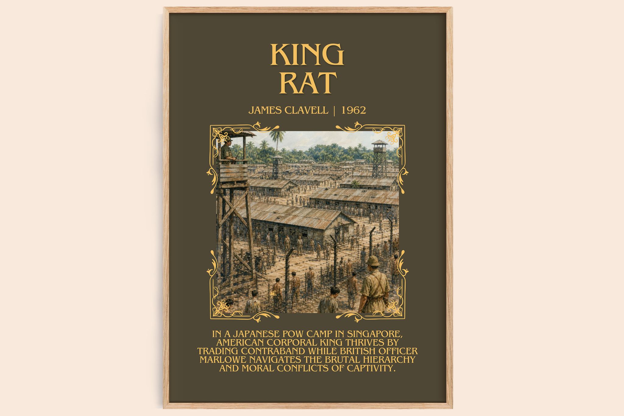 King Rat Minimalist Book Poster by James Clavell