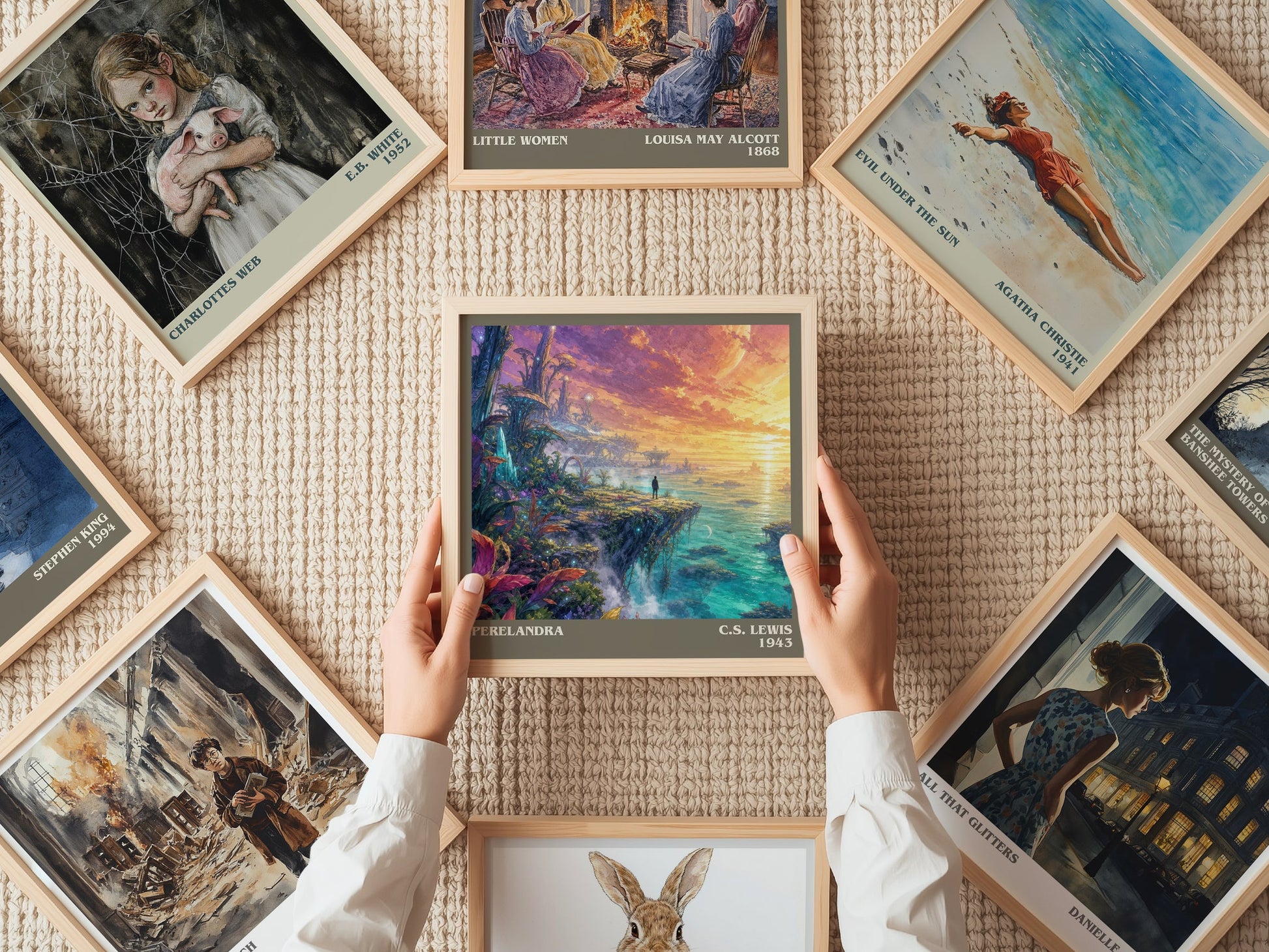 Perelandra literary book poster framed on wall – sci fi wall art