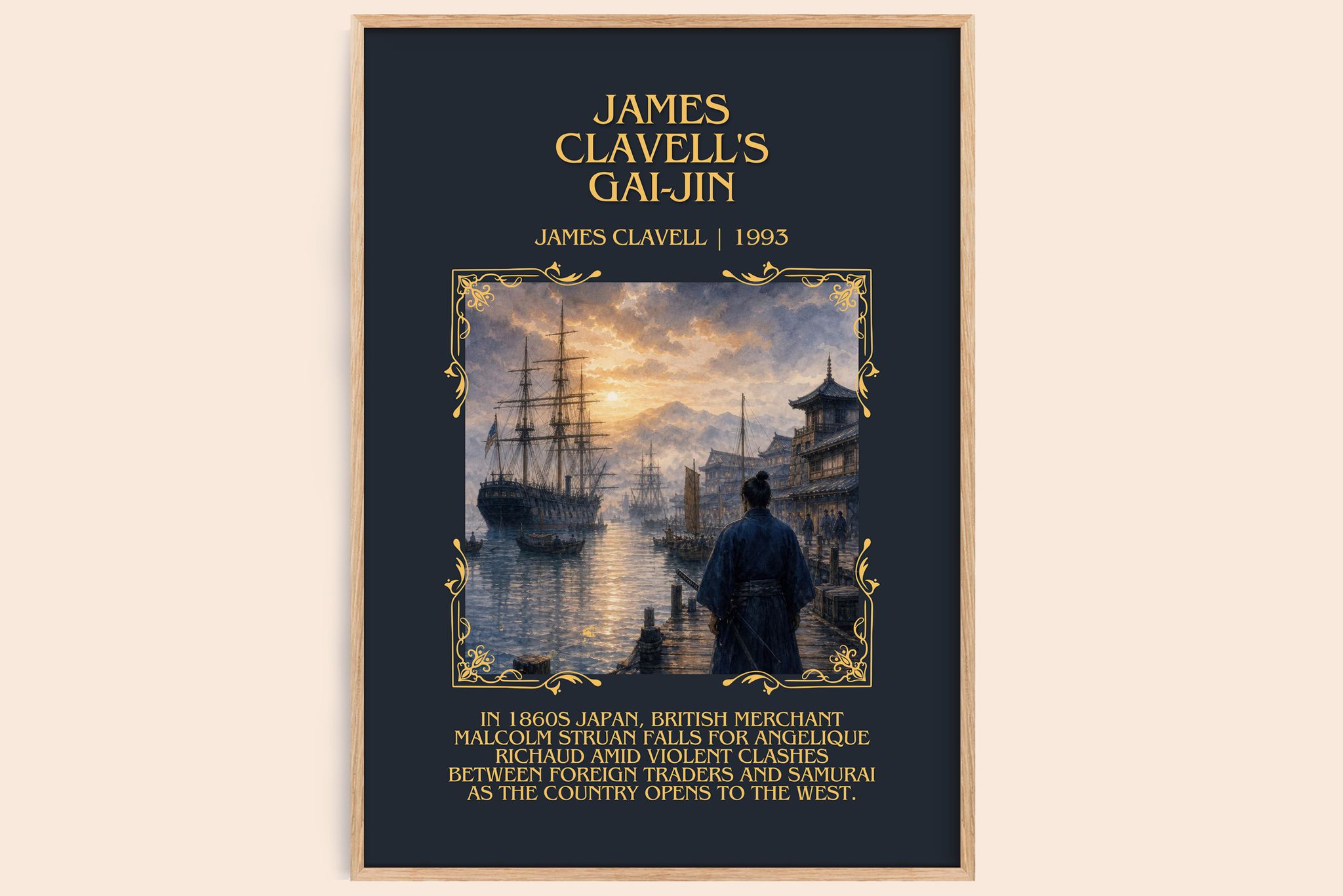 James Clavell's Gai-Jin Minimalist Book Poster by James Clavell
