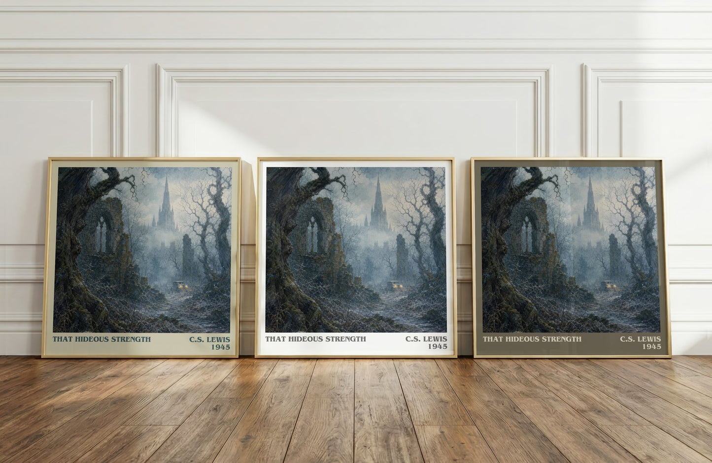 That Hideous Strength literary art print colour and style options – C.S. Lewis book art