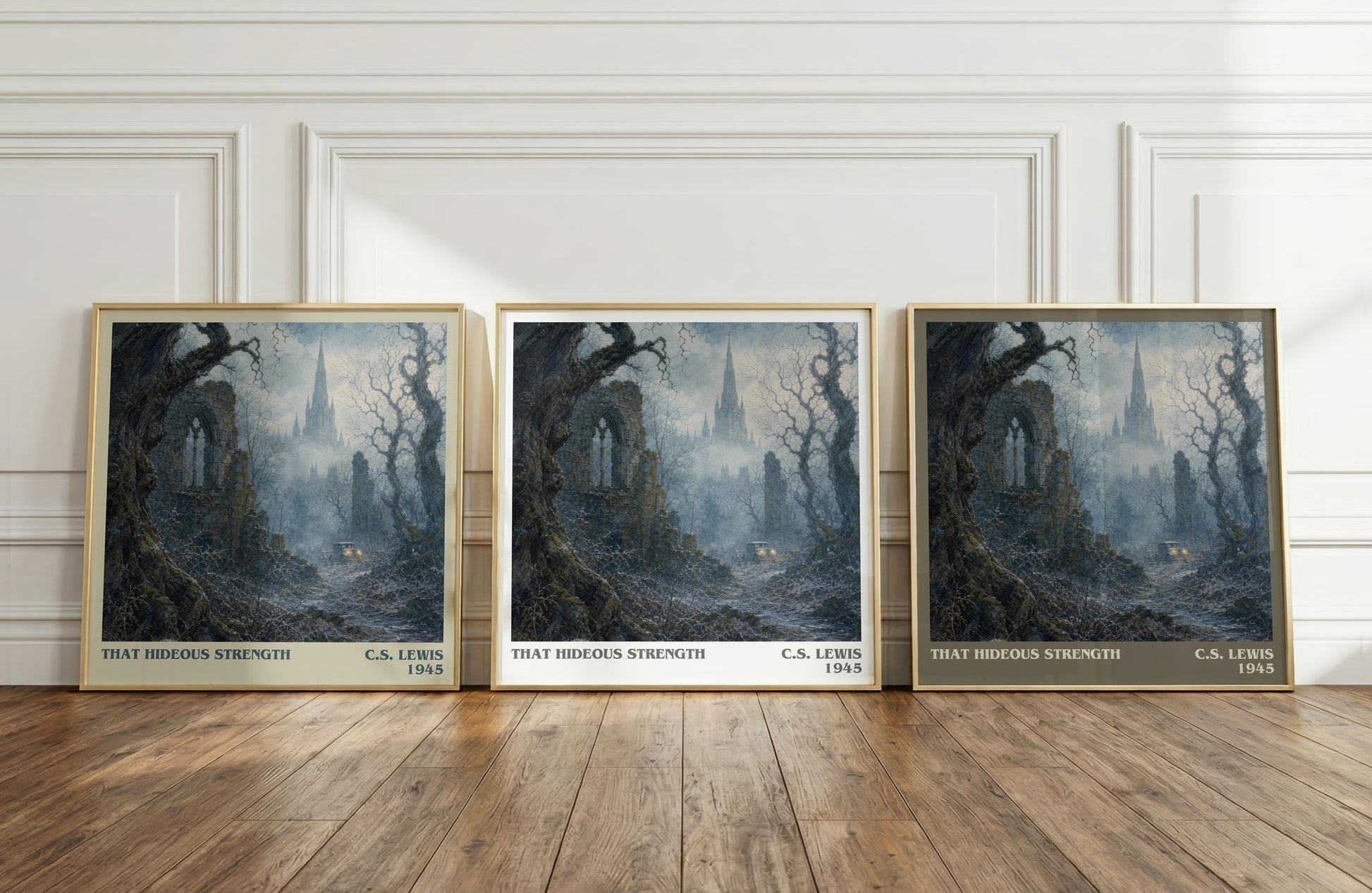 That Hideous Strength literary art print colour and style options – C.S. Lewis book art