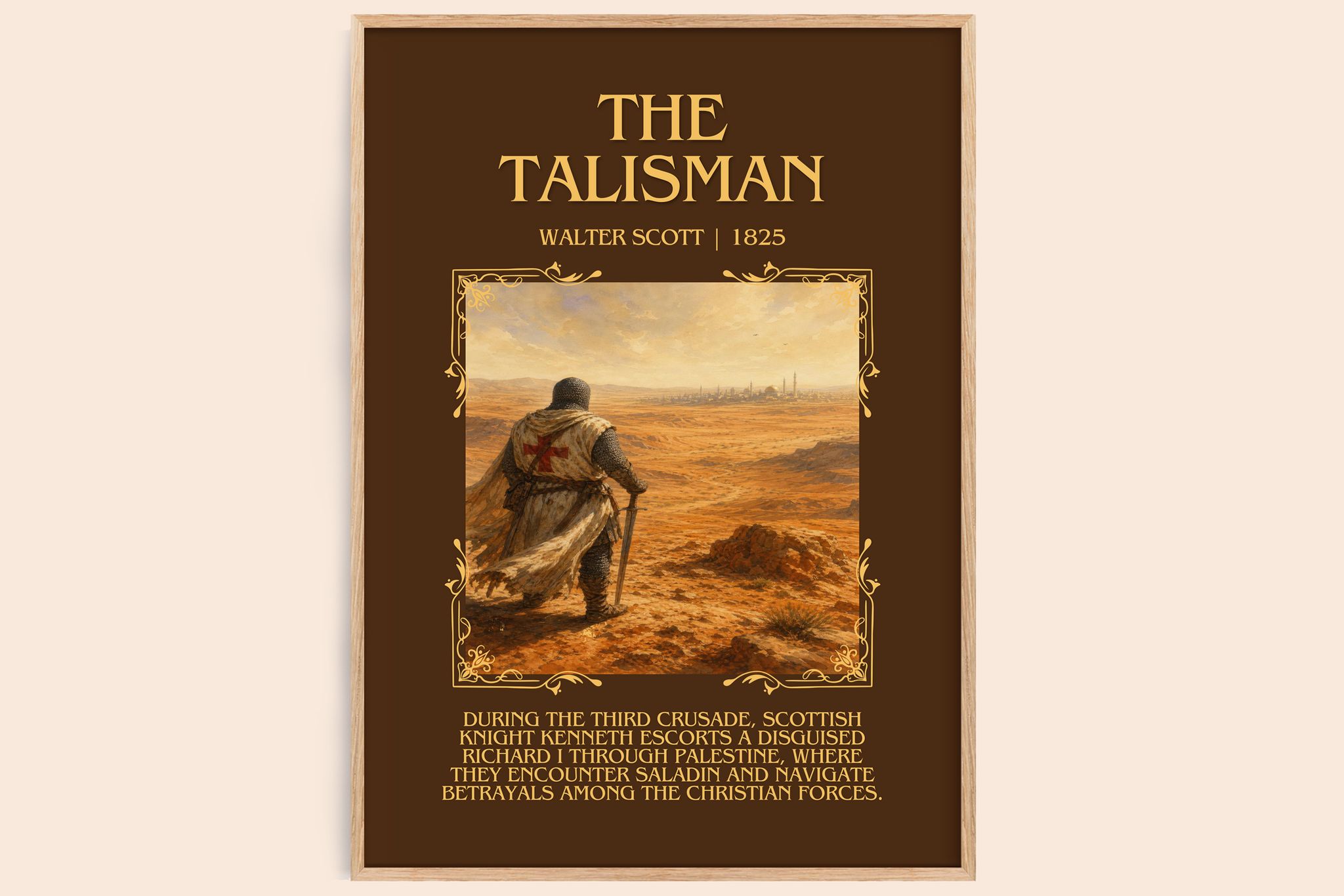The Talisman Minimalist Book Poster by Walter Scott
