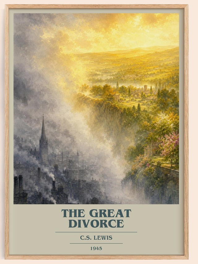 The Great Divorce Book Cover Poster by C.S. Lewis