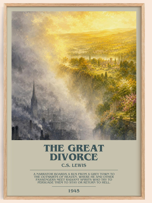 The Great Divorce Bookish Wall Art by C.S. Lewis