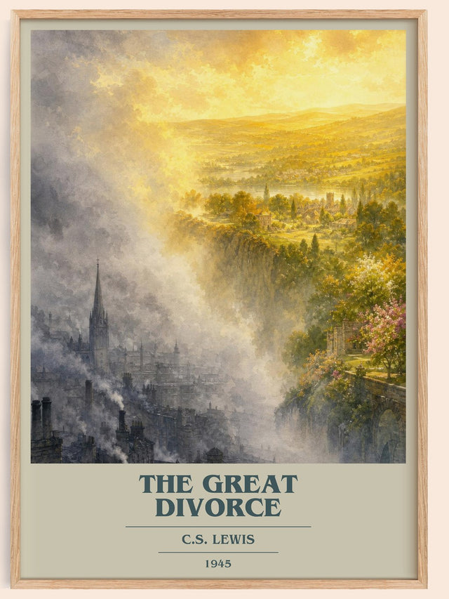 The Great Divorce Book Cover Poster by C.S. Lewis