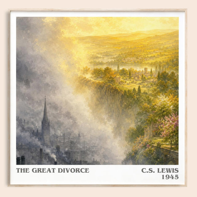 The Great Divorce Literary Art Print by C.S. Lewis
