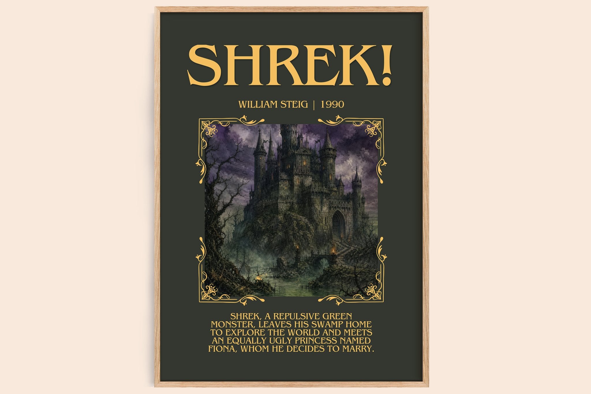 Shrek! Minimalist Book Poster by William Steig