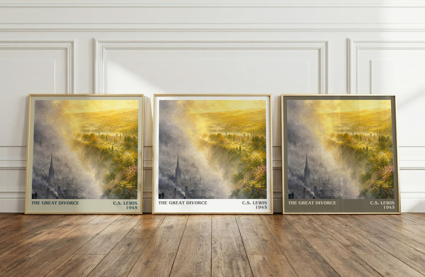 The Great Divorce literary art print colour and style options – C.S. Lewis book art