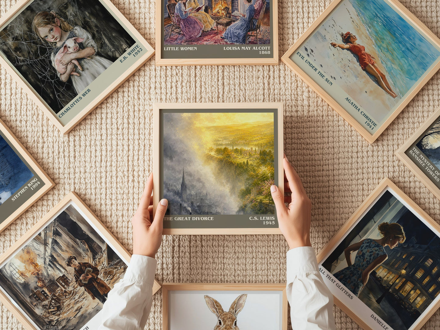 The Great Divorce literary book poster framed on wall – fantasy wall art